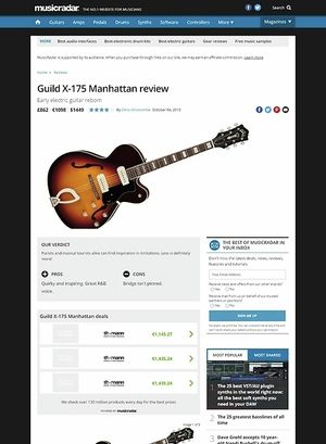 MusicRadar.com Guild X-175 Manhattan MusicRadar.com Guild X-175 Manhattan
