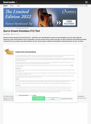 Bonedo.de Burns Dream Noiseless FCS Test Bonedo.de Burns Dream Noiseless FCS Test