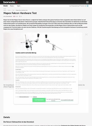 Bonedo.de Mapex Falcon Hardware Test Bonedo.de Mapex Falcon Hardware Test