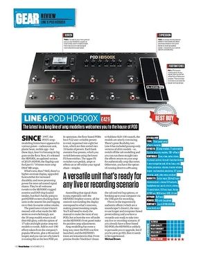 Total Guitar Line 6 POD HD500X Total Guitar Line 6 POD HD500X