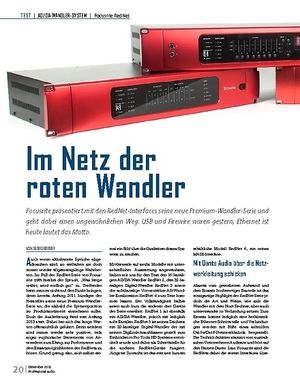 Professional Audio Im Netz der roten Wandler Professional Audio Im Netz der roten Wandler