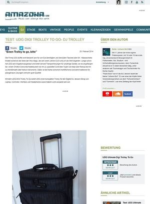 Amazona.de Test: UDG Trolley To Go, DJ Trolley Amazona.de Test: UDG Trolley To Go, DJ Trolley