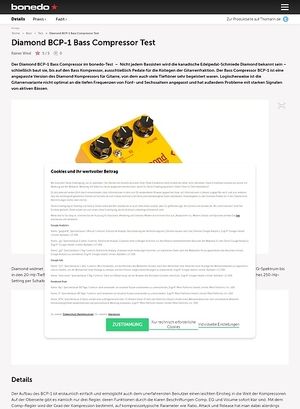 Bonedo.de Diamond BCP-1 Bass Compressor Bonedo.de Diamond BCP-1 Bass Compressor