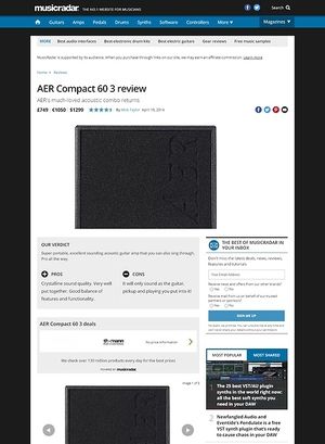 MusicRadar.com AER Compact 60 3 MusicRadar.com AER Compact 60 3