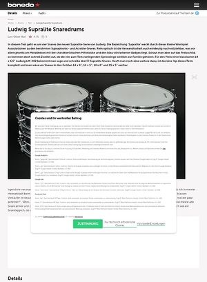 Bonedo.de Ludwig Supralite Snaredrums Bonedo.de Ludwig Supralite Snaredrums
