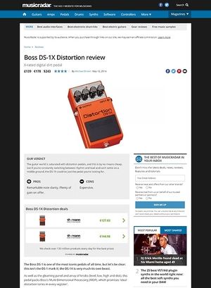 MusicRadar.com Boss DS-1X Distortion MusicRadar.com Boss DS-1X Distortion