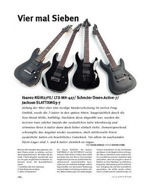 Gitarre & Bass 7saiter im Vergleich! Ibanez, Schecter, Ltd, Jackson Gitarre & Bass 7saiter im Vergleich! Ibanez, Schecter, Ltd, Jackson