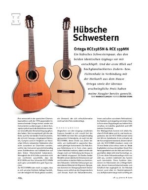 Gitarre & Bass Ortega RCE158SN & RCE 159MN; Nylon-String-Gitarren Gitarre & Bass Ortega RCE158SN & RCE 159MN; Nylon-String-Gitarren
