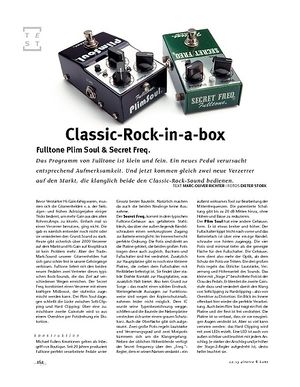 Gitarre & Bass Fulltone Plim Soul & Secret Freq., Zerrpedale Gitarre & Bass Fulltone Plim Soul & Secret Freq., Zerrpedale