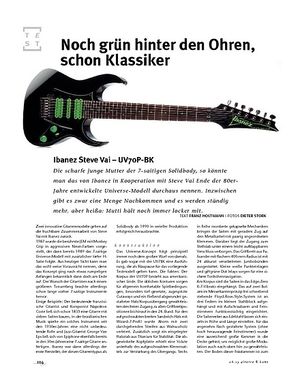 Gitarre & Bass Ibanez Steve Vai UV70P-BK, E-Gitarre Gitarre & Bass Ibanez Steve Vai UV70P-BK, E-Gitarre
