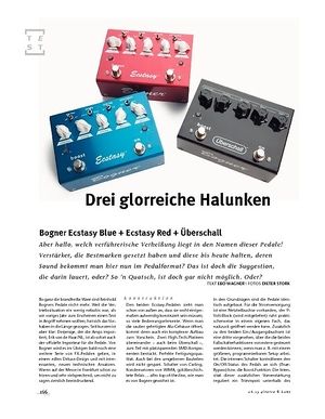 Gitarre & Bass Bogner Ecstasy Blue, Red & Überschall, Distortion-Pedale Gitarre & Bass Bogner Ecstasy Blue, Red & Überschall, Distortion-Pedale