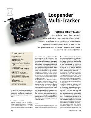 Gitarre & Bass Pigtronix Infinity Looper, Effekt-Pedal Gitarre & Bass Pigtronix Infinity Looper, Effekt-Pedal