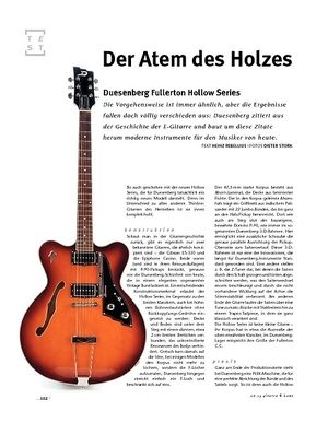 Gitarre & Bass Duesenberg Fullerton Hollow Series, E-Gitarre Gitarre & Bass Duesenberg Fullerton Hollow Series, E-Gitarre