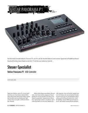Sound & Recording Nektar Panorama P1 - DAW-Controller Sound & Recording Nektar Panorama P1 - DAW-Controller
