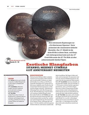 Sticks Istanbul Mehmet 61st Anniversary Cymbals Sticks Istanbul Mehmet 61st Anniversary Cymbals