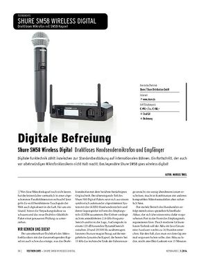 Keyboards Shure SM58 Wireless Digital - Drahtloses Handsendermikrofon und Empfänger Keyboards Shure SM58 Wireless Digital - Drahtloses Handsendermikrofon und Empfänger