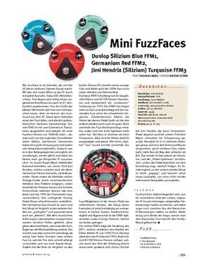Gitarre & Bass Dunlop FFM 1, 2 & 3, Mini FuzzFaces Gitarre & Bass Dunlop FFM 1, 2 & 3, Mini FuzzFaces