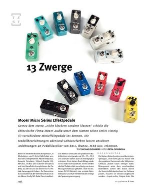 Gitarre & Bass Mooer Micro Series Effektpedale Gitarre & Bass Mooer Micro Series Effektpedale