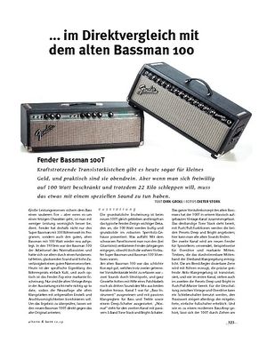 Gitarre & Bass Fender Bassman 100T, Bass-Top Gitarre & Bass Fender Bassman 100T, Bass-Top