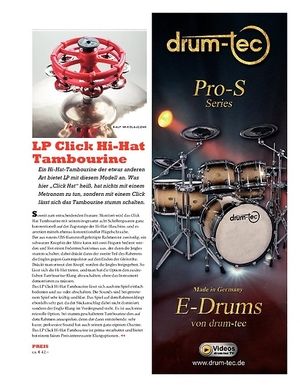 Sticks LP Click Hi-Hat Tambourine Sticks LP Click Hi-Hat Tambourine