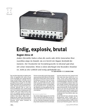 Gitarre & Bass Bogner Atma 18, Tube-Head Gitarre & Bass Bogner Atma 18, Tube-Head