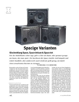 Gitarre & Bass Glockenklang Space, Space Deluxe & Space Art, Bass-Boxen Gitarre & Bass Glockenklang Space, Space Deluxe & Space Art, Bass-Boxen