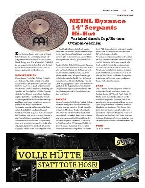 Sticks MEINL Byzance 14" Serpants Hi-Hat Sticks MEINL Byzance 14" Serpants Hi-Hat