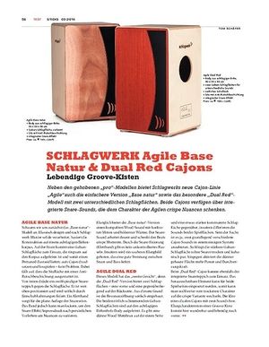 Sticks SCHLAGWERK Agile Base Natur & Dual Red Cajons Sticks SCHLAGWERK Agile Base Natur & Dual Red Cajons