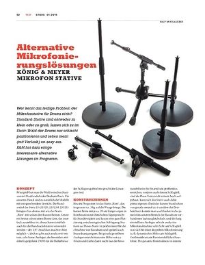 Sticks König & Meyer Mikrofonstative - Alternativen für die coole Optik Sticks König & Meyer Mikrofonstative - Alternativen für die coole Optik