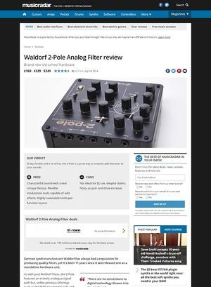 MusicRadar.com Waldorf 2-Pole MusicRadar.com Waldorf 2-Pole