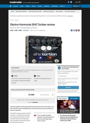 MusicRadar.com Electro-Harmonix Tortion MusicRadar.com Electro-Harmonix Tortion