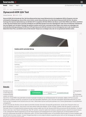 Bonedo.de Dynacord AXM 12A Bonedo.de Dynacord AXM 12A