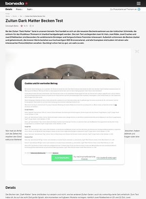 Bonedo.de Zultan Dark Matter Becken Bonedo.de Zultan Dark Matter Becken
