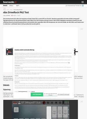 Bonedo.de dbx DriveRack PA2 Test Bonedo.de dbx DriveRack PA2 Test