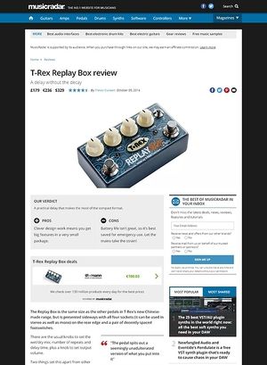 MusicRadar.com T-Rex Replay Box MusicRadar.com T-Rex Replay Box