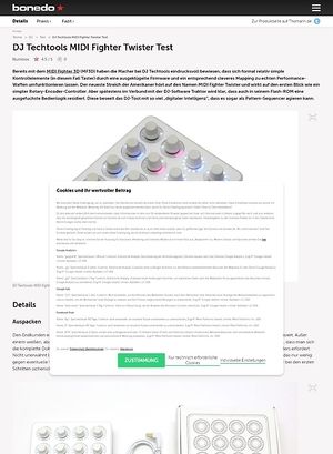 Bonedo.de DJ Techtools MIDI Fighter Twister Bonedo.de DJ Techtools MIDI Fighter Twister