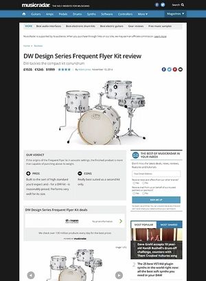 MusicRadar.com DW Design Series Frequent Flyer Kit MusicRadar.com DW Design Series Frequent Flyer Kit
