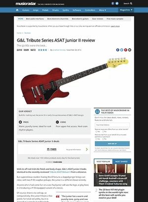MusicRadar.com G&L ASAT Junior II MusicRadar.com G&L ASAT Junior II