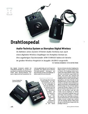 Gitarre & Bass Audio-Technica System 10 Stompbox Digital Wireless, Sendeanlage Gitarre & Bass Audio-Technica System 10 Stompbox Digital Wireless, Sendeanlage