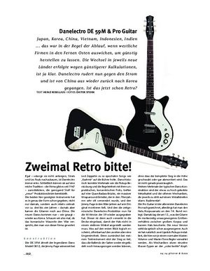 Gitarre & Bass Danelectro DE 59M & Pro Guitar, E-Gitarren Gitarre & Bass Danelectro DE 59M & Pro Guitar, E-Gitarren