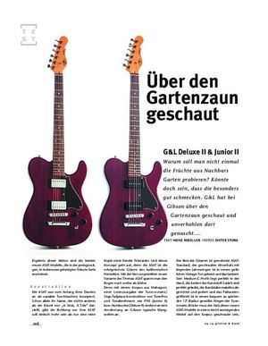 Gitarre & Bass G&L Deluxe II & Junior II, E-Gitarren Gitarre & Bass G&L Deluxe II & Junior II, E-Gitarren