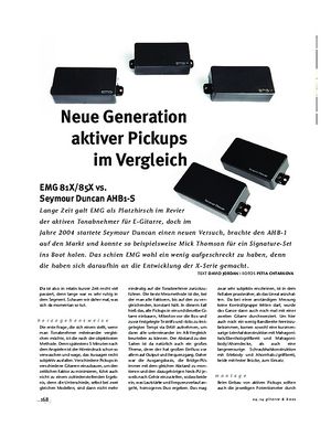 Gitarre & Bass Aktive Pickups im Vergleich: EMG 81X/85X vs. Seymour Duncan AHB1-S Gitarre & Bass Aktive Pickups im Vergleich: EMG 81X/85X vs. Seymour Duncan AHB1-S