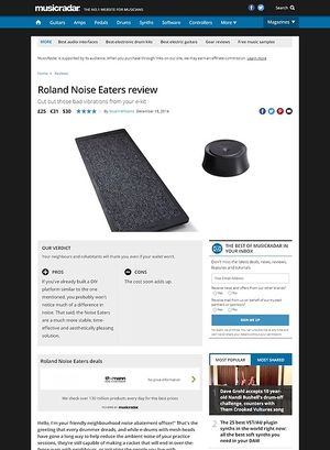 MusicRadar.com Roland Noise Eaters MusicRadar.com Roland Noise Eaters