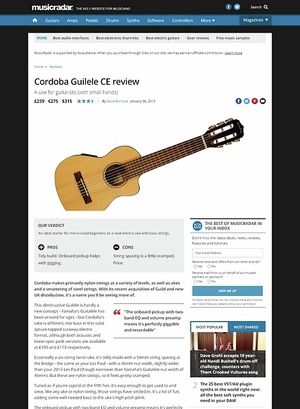 MusicRadar.com Cordoba Guilele CE MusicRadar.com Cordoba Guilele CE