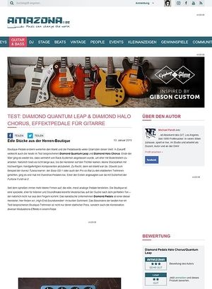 Amazona.de Test: Diamond Quantum Leap & Diamond Halo Chorus, Effektpedale für Gitarre Amazona.de Test: Diamond Quantum Leap & Diamond Halo Chorus, Effektpedale für Gitarre