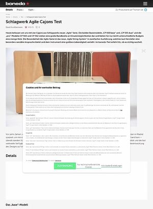 Bonedo.de Schlagwerk Agile Cajons Bonedo.de Schlagwerk Agile Cajons