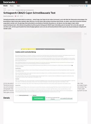 Bonedo.de Schlagwerk CBA2S Bonedo.de Schlagwerk CBA2S