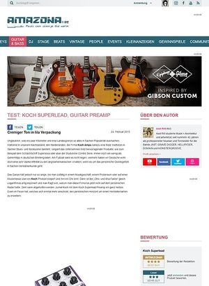 Amazona.de Test: Koch Superlead, Guitar Preamp Amazona.de Test: Koch Superlead, Guitar Preamp