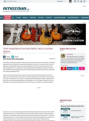 Amazona.de Test: Montreux Guitar Parts, Relic Guitar Parts Amazona.de Test: Montreux Guitar Parts, Relic Guitar Parts