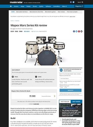 MusicRadar.com Mapex Mars Series Kit MusicRadar.com Mapex Mars Series Kit